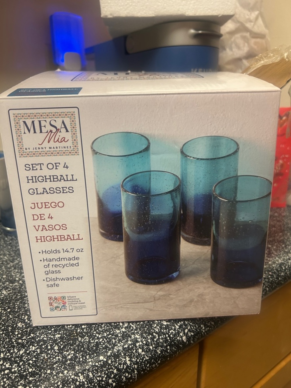 Mesa Mia by Jenny Martinez High Ball Glasses